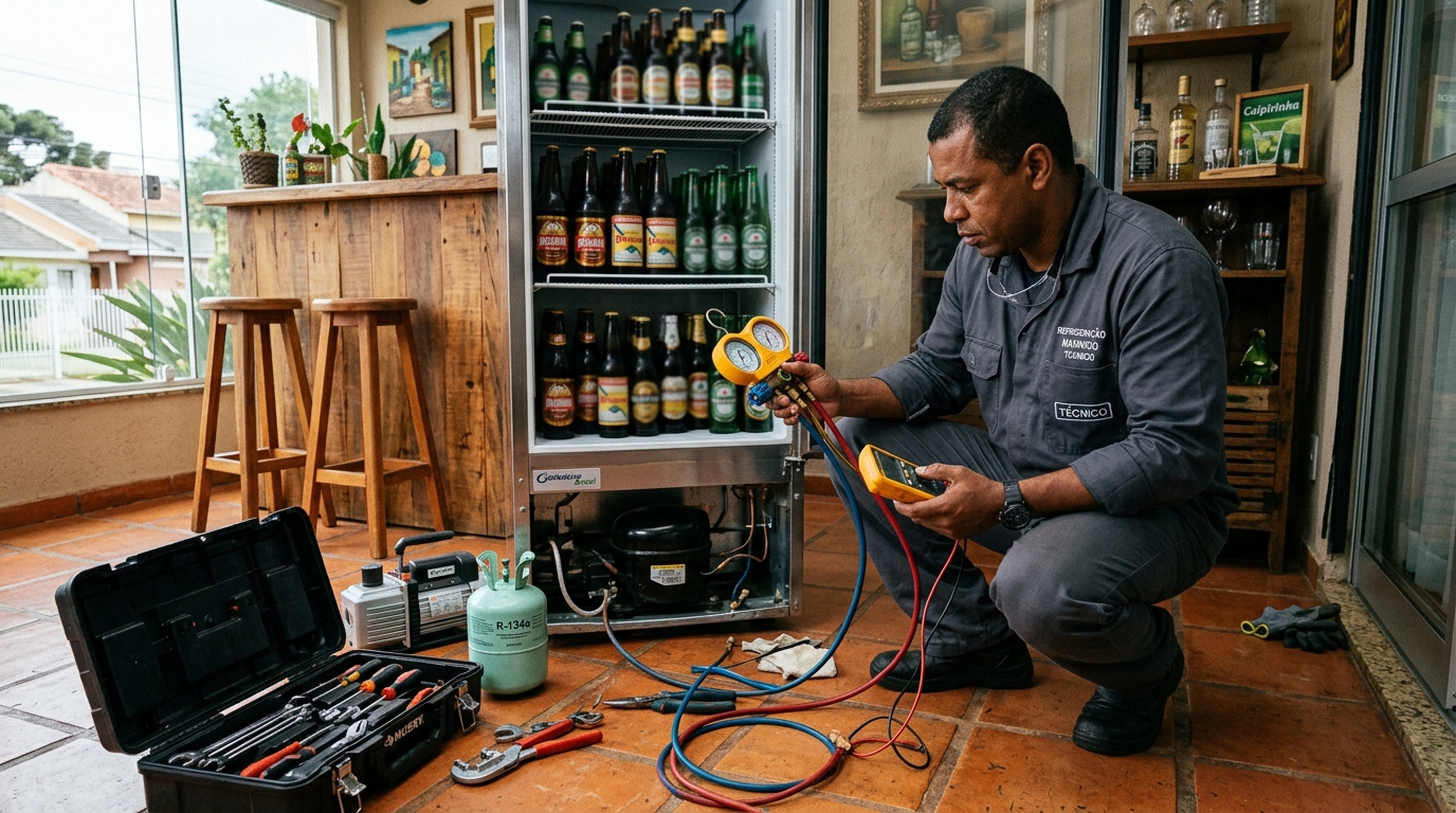 Técnico de refrigeração comercial perto de mim em Praia Grande‑SP