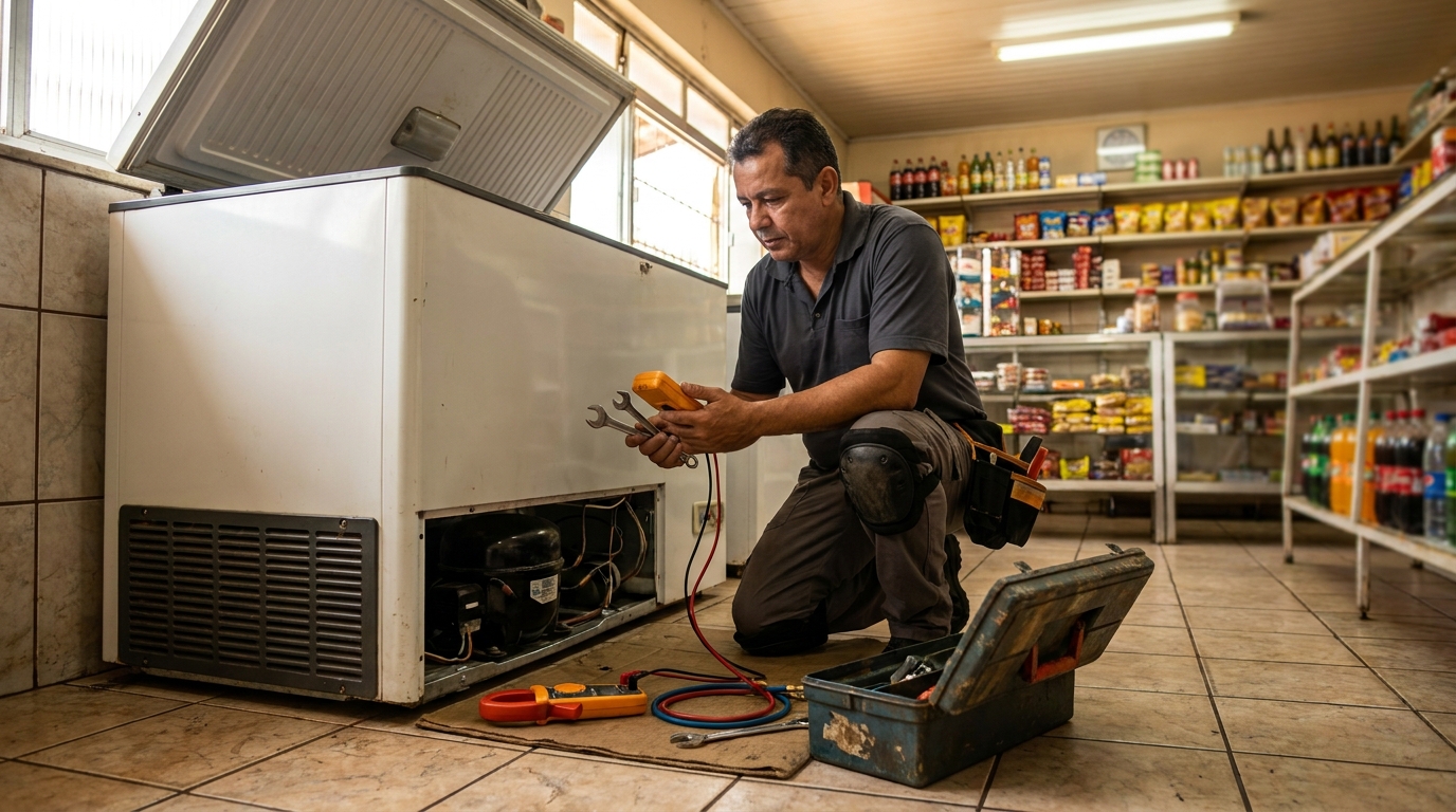 Técnico de freezer perto de mim em Praia Grande‑SP